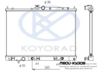 РАДИАТОР ОХЛАЖДЕНИЯ AT (KOYO) для Mitsubishi OUTLANDER (2003-)