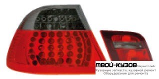 ФОНАРЬ ЗАДНИЙ ВНЕШНИЙ+ВНУТР ЛЕВАЯ + ПРАВАЯ (КОМПЛЕКТ) ТЮНИНГ (СЕДАН) ПРОЗРАЧНЫЙ С ДИОД (EAGLE EYES) КРАСНЫЙ-ТОНИР для BMW E46 СЕДАН / УНИВЕРСАЛ (05.1998 - 08.2001) (09.2001 - 2003)