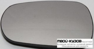 СТЕКЛО ЗЕРКАЛА ПРАВАЯ СТОРОНА (CONVEX) (ТАЙВАНЬ) для Renault LOGAN (2005-2014), Nissan MICRA (2003-)