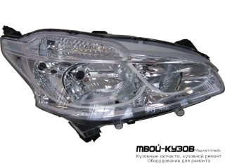 ФАРА ПРАВАЯ СТОРОНА ПОД КОРРЕКТОР (DEPO) для Peugeot 208 (2012-)
