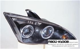 ФАРА ЛЕВАЯ + ПРАВАЯ (КОМПЛЕКТ) ТЮНИНГ ЛИНЗОВАННАЯ С 2 СВЕТЯЩИЙСЯ ОБОДК (SONAR) ВНУТРИ ЧЁРНЫЙ для Ford FOCUS (2005-)