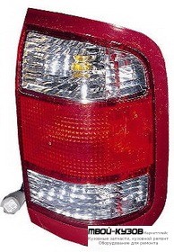 ФОНАРЬ ЗАДНИЙ ВНЕШНИЙ ПРАВАЯ СТОРОНА (DEPO) КРАСНЫЙ-БЕЛ для Nissan PATFINDER R50 USA (1996-1999) (1999-2004) TERRANO (10.1997 - 1999)