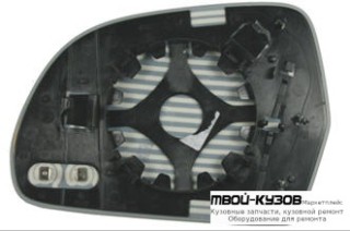 СТЕКЛО ЗЕРКАЛА ПРАВАЯ СТОРОНА С ПОДОГРЕВОМ (CONVEX) (ТАЙВАНЬ) для Skoda OCTAVIA (2008-2012), Audi A8 (1994-2002) (2003-), Skoda SUPERB (2008-2015), Audi A3 (2008-2011), Audi A4 (2007-2011), Audi A5 (2007-), Audi A6 (2008-2010)