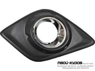 РЕШЕТКА БАМПЕРА ПЕРЕДНИЙ ЛЕВАЯ СТОРОНА С ХРОМ МОЛДИНГ (АРГЕНТИНА) для Toyota HILUX (2015-)