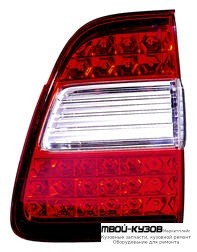 ФОНАРЬ ЗАДНИЙ ВНУТРЕН ЛЕВАЯ СТОРОНА С ДИОД (DEPO) БЕЛ-КРАСНЫЙ для Toyota LANDCRUISER 100 (1998-)