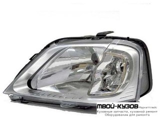 ФАРА ЛЕВАЯ СТОРОНА (ориг.) ВНУТРИ ПОЛНОСТЬЮ ХРОМ для Renault LOGAN (2005-2014)