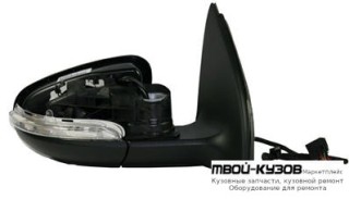 ЗЕРКАЛО ПРАВАЯ СТОРОНА ЭЛЕКТР С ПОДОГРЕВОМ , УКАЗАТЕЛЬ ПОВОРОТА , С КРЫШК (CONVEX) (ТАЙВАНЬ) для Volkswagen GOLF VI (2009-2011)