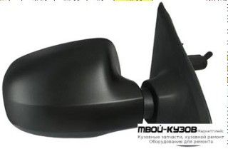 ЗЕРКАЛО ПРАВАЯ СТОРОНА МЕХАН (CONVEX) ЧЁРНЫЙ (ТАЙВАНЬ) для Renault LOGAN / SANDERO (2014-)