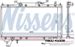 РАДИАТОР ОХЛАЖДЕНИЯ AT 1.8 для Toyota AVENSIS (10.1997 - 06.2000) (07.2000 - 2003)