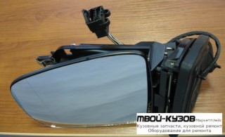 ЗЕРКАЛО ЛЕВАЯ СТОРОНА ЭЛЕКТР С ПОДОГРЕВОМ БЕЗ КРЫШК (ASPHERICAL) (ТАЙВАНЬ) для Mercedes W163 (ML) (09.1998-)