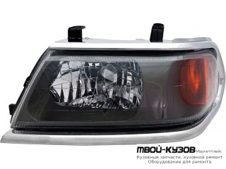 ФАРА ЛЕВАЯ СТОРОНА (USA) МОЛДИНГ (DEPO) ХРОМ для Mitsubishi PAJERO SPORT (1997-) / MONTERO SPORT (1997-) / CHALENGER (1997-)