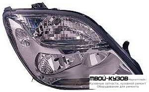 ФАРА ПРАВАЯ СТОРОНА ПОД КОРРЕКТОР ВНУТРИ (DEPO) ХРОМ для Renault SCENIC (08.1999 - 2003)
