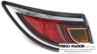 ФОНАРЬ ЗАДНИЙ ВНЕШНИЙ ЛЕВАЯ СТОРОНА ВНУТРИ (DEPO) КРАСНЫЙ для Mazda 6 (2008-2012)