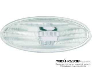 ПОВТОРИТЕЛЬ ПОВОРОТА В КРЫЛО ЛЕВАЯ = ПРАВАЯ (DEPO) ПРОЗРАЧНЫЙН для Nissan MICRA (2003-), Nissan QASHQAI (2007-), Nissan X-TRAIL (03.2007-)