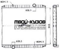 63821K - РАДИАТОР ОХЛАЖДЕНИЯ (КИТАЙ) Renault Premium (1996-2005)