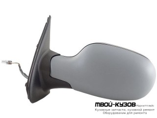 ЗЕРКАЛО ЛЕВАЯ СТОРОНА ЭЛЕКТР С ПОДОГРЕВОМ (ASPHERICAL) ГРУНТ (ТАЙВАНЬ) для Nissan MICRA (2003-)