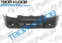 ACCENT 98-00  БАМПЕР ПЕРЕДНИЙ БЕЗ ОТВЕРСТ,ПОД П/Т