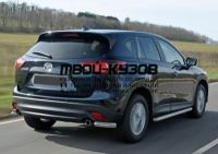 R.3803.008 - ЗАЩИТА ЗАДНЕГО БАМПЕРА d57 уголки (RIVAL) Mazda CX-5 (2011-2015)