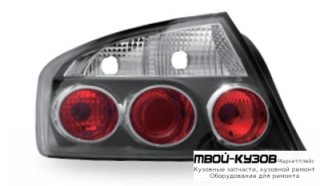 ФОНАРЬ ЗАДНИЙ ВНЕШНИЙ ЛЕВАЯ + ПРАВАЯ (КОМПЛЕКТ) ТЮНИНГ (JUNYAN) ВНУТРИ ЧЁРНЫЙ-ХРОМ для Peugeot 407 (2004-)