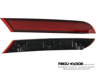 ФОНАРЬ-КАТАФОТ ЛЕВАЯ СТОРОНА В ЗАДНИЙ БАМПЕР (КИТАЙ) для Volkswagen POLO (2020-)