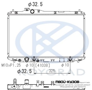 РАДИАТОР ОХЛАЖДЕНИЯ AT (KOYO) для Honda CIVIC (2012-) СЕДАН, Honda CIVIC (2012-) ХЭТЧБЭК