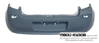 БАМПЕР ЗАДНИЙ ЧЁРНЫЙ (ТАЙВАНЬ) для Renault CLIO (2006-)