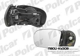 ЗЕРКАЛО ЛЕВОЕ ЭЛЕКТ+ПАМЯТЬ+СКЛАДНОЕ+ОБОГР+АСФ.13КОНТ БЕЗ КРЫШКИ для W203 00-05