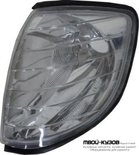 УКАЗ.ПОВОРОТА УГЛОВОЙ ЛЕВАЯ СТОРОНА ХРУСТАЛ ВНУТРИ ХРОМ для Mercedes W140 SEDAN (05.1993 - 10.1998)