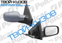 MEGANE II 03-08 ЗЕРКАЛО ПРАВОЕ МЕХАНИЧЕСКОЕ ПОД ПОКРАСКУ