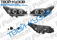 C4 05- ФАРЫ ТЮНИНГ АНГЕЛЬСКИЕ ГЛАЗКИ ЧЕРНЫЕ КОМПЛЕКТ