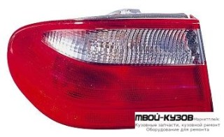 ФОНАРЬ ЗАДНИЙ ВНЕШНИЙ ЛЕВАЯ СТОРОНА (DEPO) КРАСНЫЙ-БЕЛ для Mercedes W210 (08.1995 - 08.1999) (09.1999 - 06.2002)