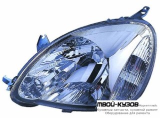 ФАРА ПРАВАЯ СТОРОНА ПОД КОРРЕКТОР (Valeo тип) (DEPO) для Toyota YARIS (1999 - 11.2002) (12.2002 - 07.2005)