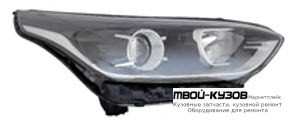 ФАРА ПРАВАЯ СТОРОНА ЛИНЗОВАННАЯ С КОРРЕКТОР (DEPO) для KIA CERATO (2018-)