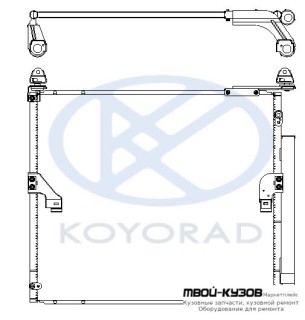 PRADO КОНДЕНСАТОР КОНДИЦИОНЕРА (KOYO) (бензин) для Toyota LANDCRUISER PRADO 150 (2009-2017)