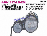 ФАРА левая под корректор 95-  - для MERCEDES W210