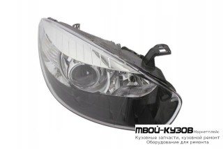 ФАРА ЛЕВАЯ СТОРОНА ЛИНЗОВАННАЯ (КСЕНОН) ПОД КОРРЕКТОР , ВНУТРИ ЧЁРНЫЙ (DEPO) для Renault FLUENCE (2010-)
