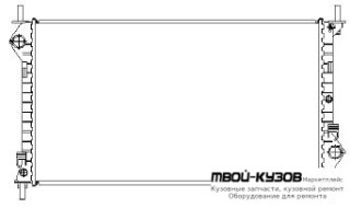 РАДИАТОР ОХЛАЖДЕНИЯ (см.каталог) для Ford TRANSIT CONNECT / TOURNEO CONNECT (09.2002-)