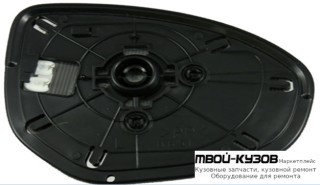 СТЕКЛО ЗЕРКАЛА ЛЕВАЯ СТОРОНА С ПОДОГРЕВОМ (CONVEX) (ТАЙВАНЬ) для Mazda 2 (2007-)