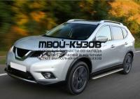 R.4122.006 - ПОРОГИ-ПОДНОЖКИ (КОМПЛЕКТ) с листом d57 (RIVAL) Nissan X-Trail T32 (2015-2018)