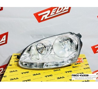 ФАРА ЛЕВАЯ ХРОМ С МОТОРОМ для GOLF 5 03-/JETTA/GOLF KOMBI 05-