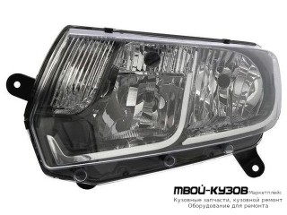 ФАРА ЛЕВАЯ СТОРОНА ВНУТРИ ЧЁРНЫЙ (КИТАЙ) для Renault LOGAN / SANDERO (2014-)
