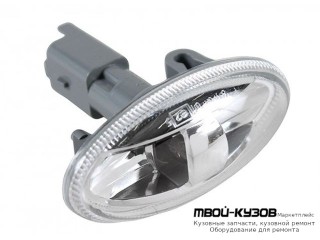 ПОВТОРИТЕЛЬ ПОВОРОТА В КРЫЛО ЛЕВАЯ = ПРАВАЯ (DEPO) для Peugeot 407 (2004-), Peugeot PARTNER / CITROEN BERLINGO / (2003-), Citroen BERLINGO / PEUGEOT PARTNER (01.2003-), Citroen C1 (2005-), Citroen C2 (10.2003-), Citroen C3 (05.2002 - 10.2005) (11.2005-), 