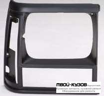 РЕШЕТКА РАДИАТОРА ПРАВАЯ СТОРОНА ХРОМ-ЧЁРНЫЙ (ТАЙВАНЬ) для Jeep CHEROKEE (1984-1996)