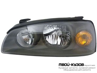 ФАРА ЛЕВАЯ СТОРОНА ПОД КОРРЕКТОР ВНУТРИ ЧЁРНЫЙ (КИТАЙ) для Hyundai ELANTRA (2004-)