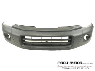 БАМПЕР ПЕРЕДНИЙ С ОТВЕРСТИЯМИ ПОД ПРОТИВОТУМАННЫЕ ФАРЫ ГРУНТ (ТАЙВАНЬ) для Honda CRV (1996-2002)