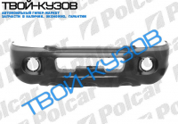 SANTA FE 01- БАМПЕР ПЕРЕДНИЙ ЧЕРНЫЙ