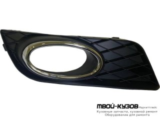 РЕШЕТКА БАМПЕРА ПЕРЕДНИЙ ЛЕВАЯ СТОРОНА С ОТВЕРСТИЯМИ ПОД ПРОТИВОТУМАННЫЕ ФАРЫ (СЕДАН) (КИТАЙ) для Honda CIVIC (2012-) СЕДАН