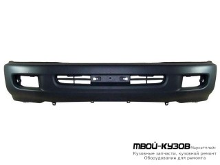 БАМПЕР ПЕРЕДНИЙ С ОТВЕРСТИЯМИ ПОД ПРОТИВОТУМАННЫЕ ФАРЫ СЕРЫЙ (ТАЙВАНЬ) для Toyota LANDCRUISER 100 (1998-)