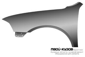 КРЫЛО ПЕРЕДНИЙ ЛЕВАЯ СТОРОНА БЕЗ ОТВ ПОД ПОВТОРИТЕЛЬ (ТАЙВАНЬ) для Skoda OCTAVIA (2004-2008)