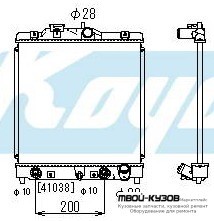 РАДИАТОР ОХЛАЖДЕНИЯ AT 1.3 1.5 (KOYO) для Honda CIVIC (1999-2000)